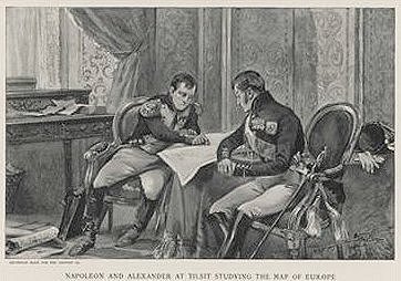 Napoleon and Alexander at Tilsit
determine the future of Europe.