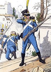 Voltigeurs of Isenburg 
Regiment in 1808.