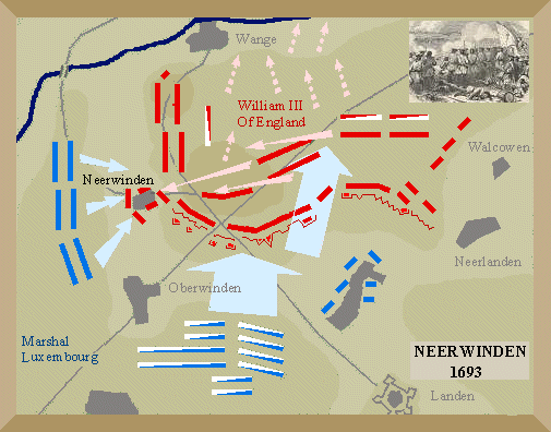 Battle of Neervinden in 1693,
great French victory