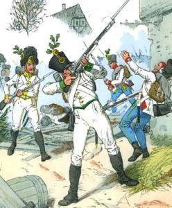 Austrian infantrymen and grenadiers