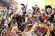 2nd Carabiniers of Tripp's brigade
attacking the French cuirassiers at Waterloo.
