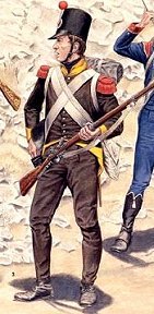 Carabinier of 2nd
Croatian Provisional Regiment
in Germany in 1813.