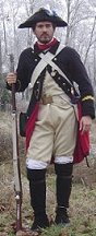 Chasseur, Infantry Regiment 
of National Ordonance Savoy, 1795. 
He is armed with a captured French fusil 1777,
a pratice quite common since the superior quality of enemys weapons.