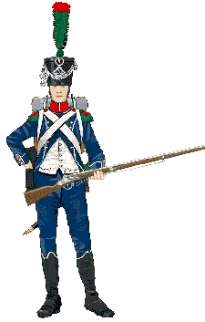 French chasseur in 1809, 
by Joineau