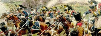 French cuirassiers vs Russian infantry.