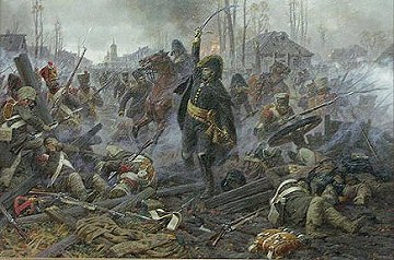 French troops in the battle of Malo-Yaroslavetz.
Picture by Avierianov, Russia.