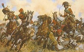Horse Chasseurs of the Guard
in 1805 in the Battle of Austerlitz.
Picture by Keith Rocco, USA.