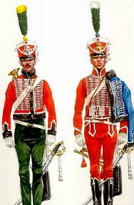 Honor Guard: trumpeter and private
in parade outfits.
Picture by Steven Palatka