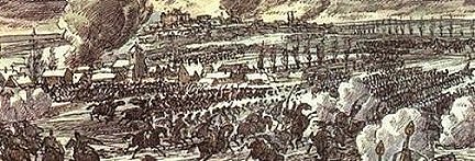 Russian and French cavalry at La Rothiere, 
picture by Parhaiev, Russia.