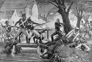 Battle of Ligny 1815,
by Adalbert von Rler,
Bildersaal deutscher Geschichte.