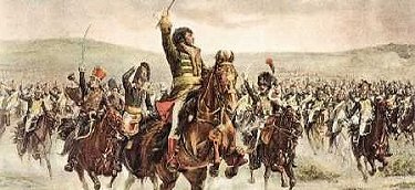 Murat leading cavalry charge.