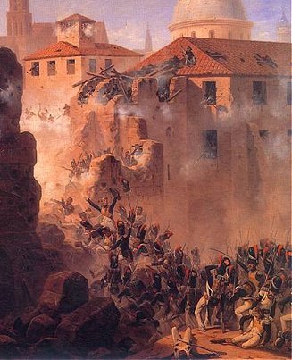 Polish infantry 
storming Saragossa