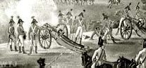 Austrian artillery in battle