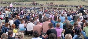 Reenactment of the battle of Borodino