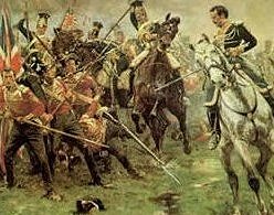 The uhlans cutting down the last of the Buffs,
picture by Wollen