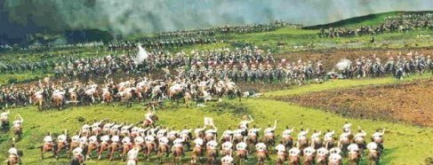 Austrian cuirassiers vs 
French lancers.
Part of diorama 
by Udo Sixel.