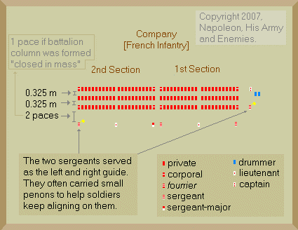 Company of French infantry.
Napoleonic Wars.