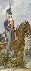 Private of Grand Duke Constantine Uhlans
in 1803-1806.  Picture by Viskovatov, Russia.