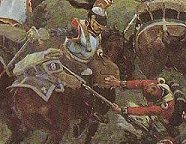French cuirassier 
vs highlander at Waterloo.