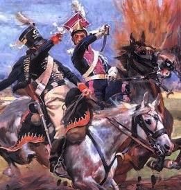 Lighthorseman 
vs Prussian hussar. 
By W. Kossak
