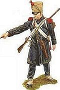 French foot gunner
in campaign dress, 1815.
Picture by Clive Farmer.
Adkin's - The Waterloo Companion