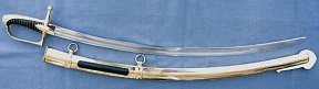 French light cavalry sabre and scabbard, 1802.
Photo from Military Heritage.