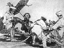 Horrors of war in Spain.  
Picture by Goya