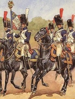 Horse Grenadiers of the Guard.
Grenadiers-a-Cheval de la Garde.
Picture by L. Rousellot, France.