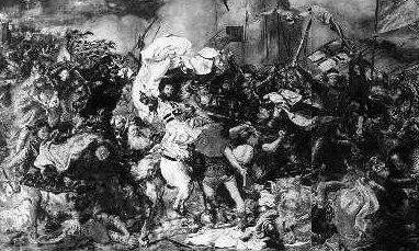 The Battle of Grunwald.
The Poles kill 
commander of the 
Teutonic knights.