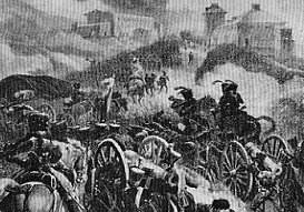 Napoleon pursued the British army 
through snow and the Guadarrama Mountains. 
Picture by Pape.