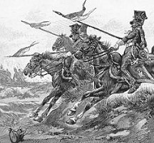 Polish lancers in combat, 
picture by Job.
