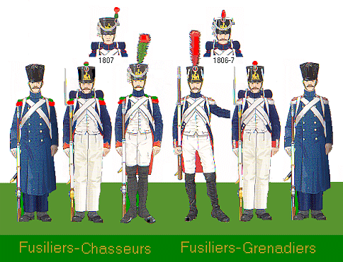 King & Country TWO FIGURES NA060 1:30 French Guard Infantry Grenadier 