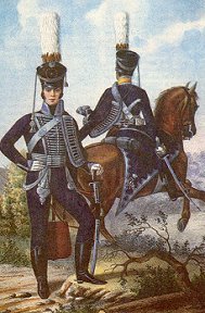 Officers of Grodno Hussars in 1809-1811
