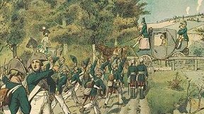 Queen of Prussia
and the infantry in 1806.
Picture by Knotel
