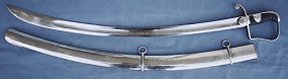 Prussian light cavalry sabre and scabbard.
Photo from Military Heritage.