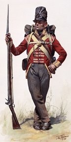 British infantryman.