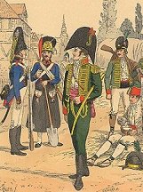 Spanish troops 
of la Romana's division
in 1808.  Picture by Knotel.
