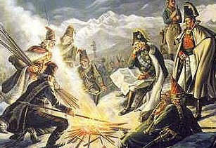 Suvorov in the Alps 
- picture by Kolesnikov