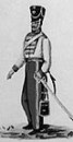 Swedish hussar in 1814.
Kongens Lif Garde till Hst.