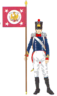 Tirailleur pennant-bearer. 
By Jouineau and Mongin.