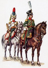 trumpeter and officer 
of 1st Chasseur Regiment
in 1812.