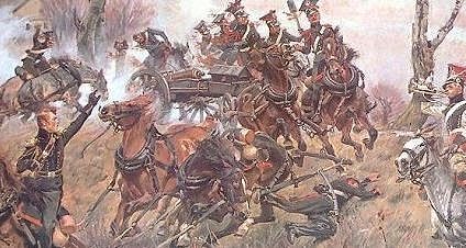 Polish battery at Raszyn, by W. Kossak
