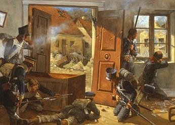 Prussian infantry in the battle of 
Mockern, by K. Rocco