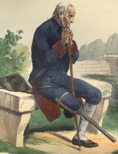 Guardsman invalide, by Bellange