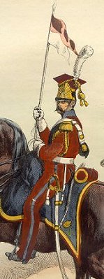 Red lancer, by Bellange