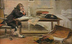 Bonaparte at his desk.
