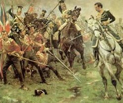 The uhlans cutting down the last of the Buffs by Wollen